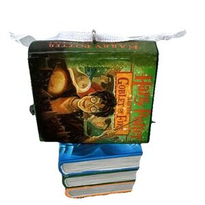 Hallmark Harry Potter Books and Wand Christmas Tree Ornament New in Box